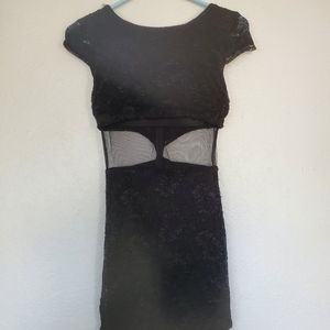 Black lace dress